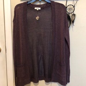 Purple Cardigan